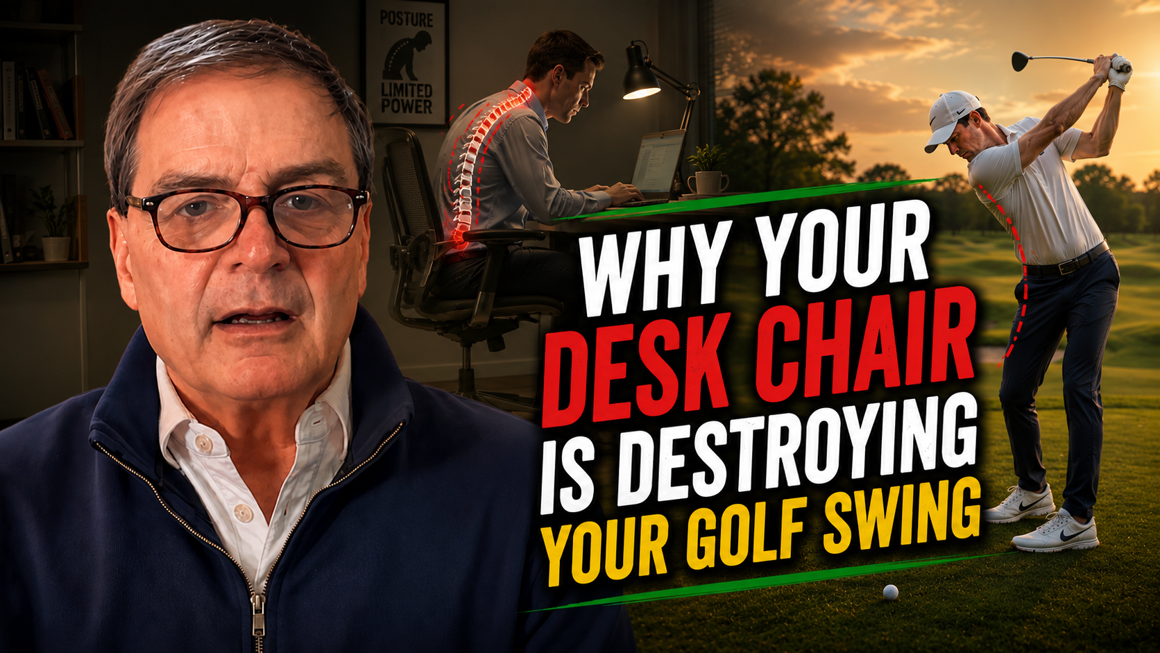Why Your Desk Chair Is Destroying Your Golf Swing: The Fascia Science Behind It
